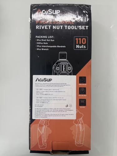 AojSup Rivet Nut Gun, 14" Heavy Duty Rivet Nut Tool, Rivet Nut Pliers Set, Rivnut Tool Kit with 110Pcs Nuts & Metric Mandrels M3 - M12, Rivet Nut Pliers Set, Professional Hand Riveter Pliers Set 10 AojSup Rivet Nut Gun, 14" Heavy Duty Rivet Nut Tool, Rivet Nut Pliers Set, Rivnut Tool Kit with 110Pcs Nuts & Metric Mandrels M3 - M12, Rivet Nut Pliers Set, Professional Hand Riveter Pliers Set - Image 10