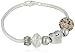 CHARMED BEADS Sterling Silver Always My Mom Forever Simulated Gemstone and Bead Bracelet, 7.5"