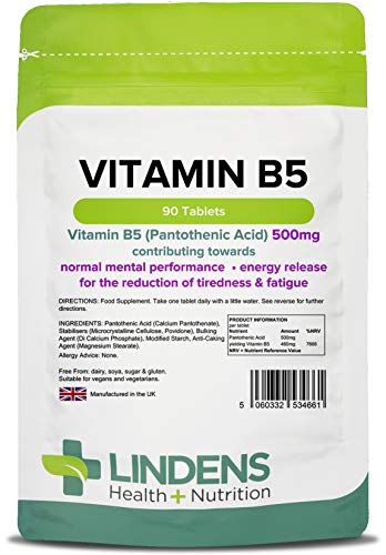Vitamina B5 500mg 90 Compresse (Pantotenico Acido)