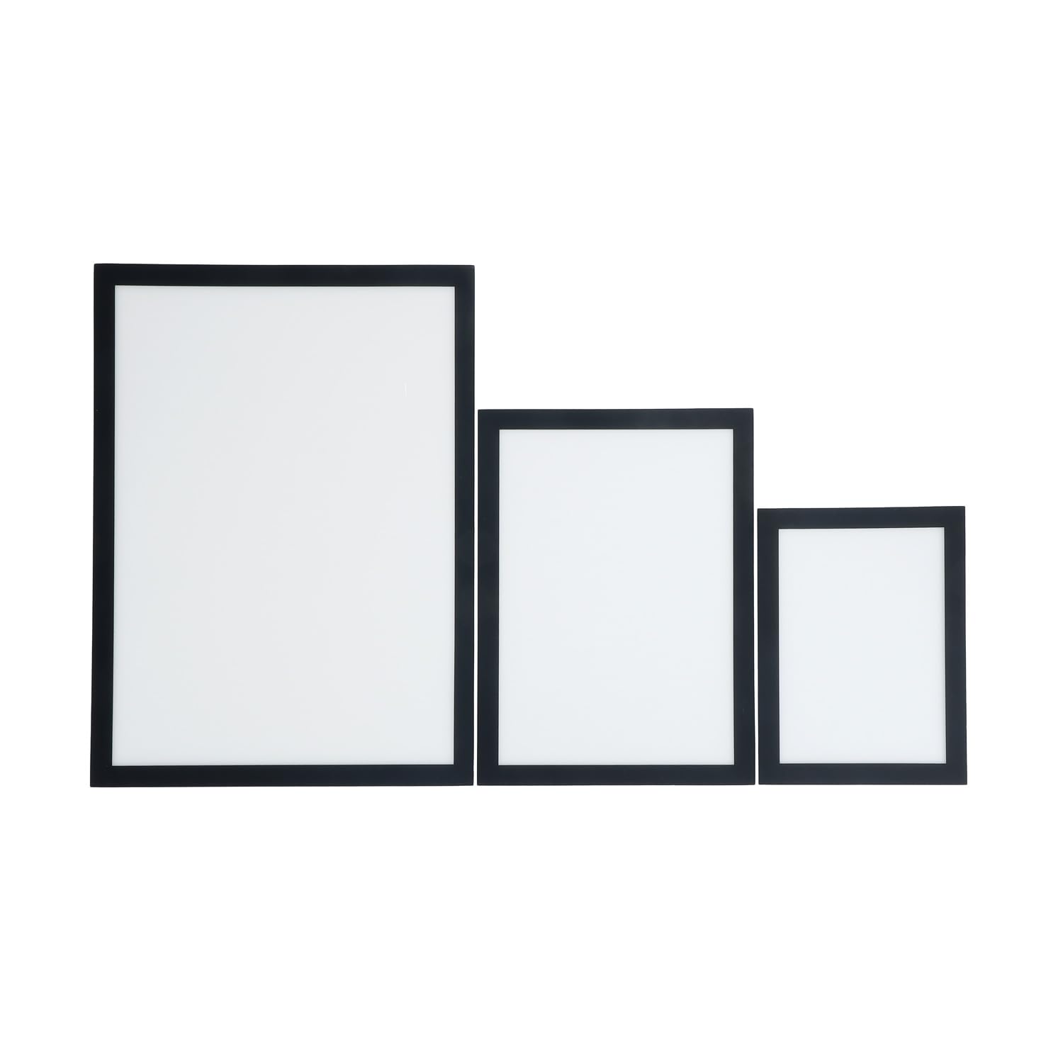 EUROPEL Cornice magnetica A4 nera, set da 5, porta documenti per superfici metalliche, cambio rapido, uso ufficio, scuola e ristorazione
