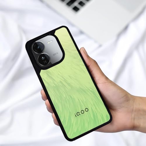 Image of AIBEX Crystal Clear Back Case Compatible with iQOO Z9x 5G Back Cover Case | 360 Degree Protection | Shock Proof Design | Transparent Back Cover (PC & TPU, Black)