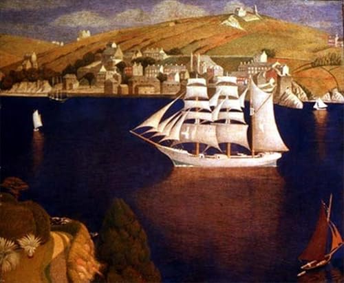 Toile Estuaire Fowey Cornwall Edward Southall pour un Bureau Inspirant