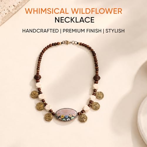 Image of AAKRITI ART CREATIONS Handcrafted Ethnic & Tribal Necklace Collection | Dhokra, Boho, Talisman & Statement Designs | Artisan Collar, Pendant & Lariat Jewelry for Women