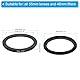 PATIKIL 55mm-46mm Metall Step Down Ring, Kamera Objektiv Filter Adapter Ring Aluminium Filter Adapter Ring für Kameraobjektive Hood, Schwarz