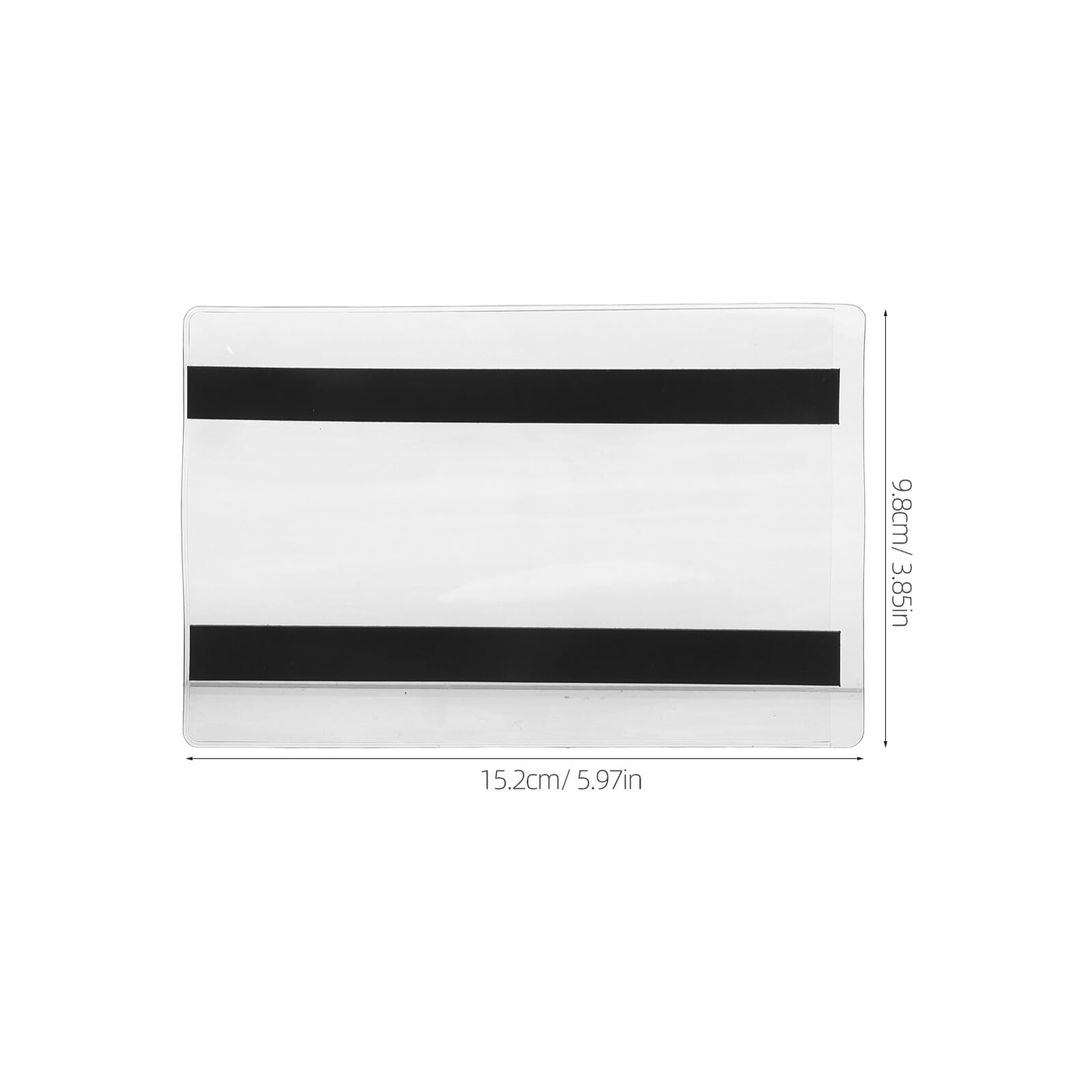 ifundom Porta Etichette Magnetiche Trasparenti 152X98Mm Set da 10 Pezzi Copri Cartellini Prezzi Impermeabili e Resistenti per Supermercati Protettore per Tessere di Previdenza Sociale e