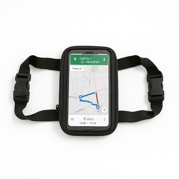 Waterproof Mobile Holder for Bike & Scooty | Touch Screen Phone Mount with 360° Rotation for Handlebar Riding & Navigation for All Two Wheelers.-image-36