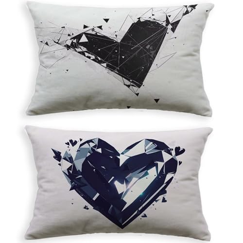 Housses de coussin extérieur en lin avec fermeture éclair invisible - 2