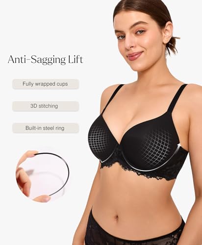 Popilush Minimizer Bras for Women Full Coverage Lace Supportive Bra Comfortable Everyday Wear2