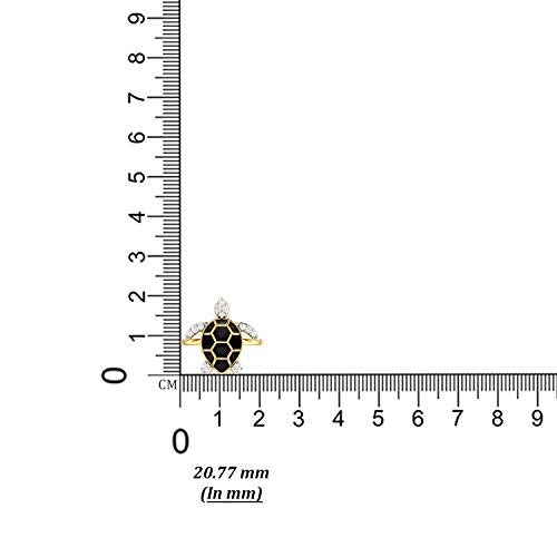 Image of PC Jeweller The Turtle Yellow Gold Ring for Women