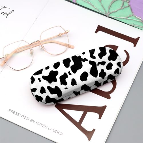 Image of Eyeglasses Case Hard Shell Protective Case for Glasses Eyeglass Box with Cleaning Cloth for Girls Women Cute Aesthetic
