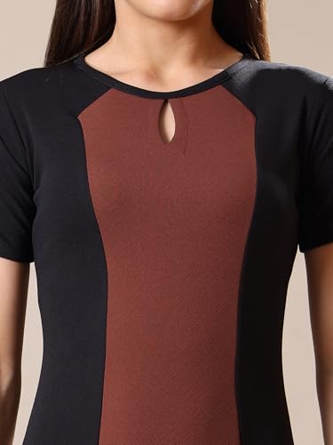 Image of PURVAJA Women's A-Line Midi Dress (Bely-173-179)
