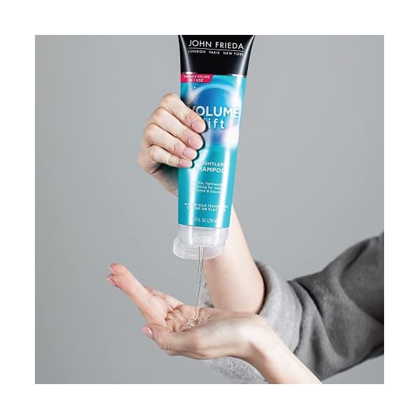 John-Frieda-Volume-Lift-Lightweight-Shampoo-for-Natural-Fullness-Safe-for-Colour-Treated-Hair-Volumizing-Shampoo-for-Fine-or-Flat-Hair-845-Ounces John Frieda Volume Lift Lightweight Shampoo for Natural Fullness, 8.45 Ounces, Safe for Colour-Treated Hair, Volumizing Shampoo for Fine or Flat Hair