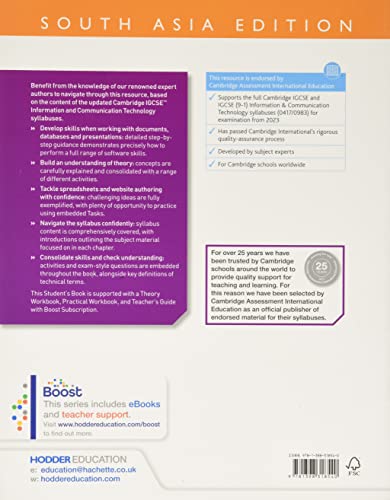 Cambridge IGCSE Information and Communication Technology Third Edition: Hodder Education Group - Image 2