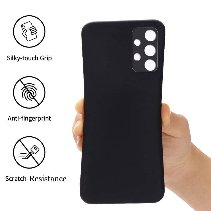 Image of A rtistque Back Cover Case for Samsung Galaxy A52 / A52s 5G with Camera Protection | Shockproof TPU | Stylish Protective Design | Slim Fit | Ultra Matte | Back Cover - Black