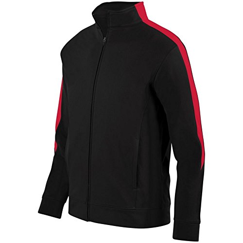 Augusta Activewear Youth Medalist Jacket 2.0, Black/Red, Large