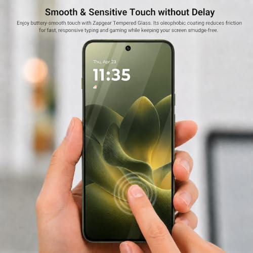 Image of Tempered Glass for Motorola Edge 70 | 9H Military-Grade Hardness | Edge-to-Edge Coverage | Bubble-Free HD Clear Screen Protector | Anti-Scratch & Fingerprint Resistant
