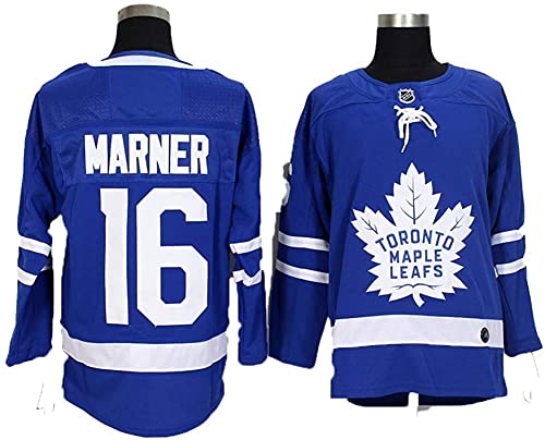 Marner # 16 Toronto Maple Leaf Hockey Jersey, NHL Mitch Sudadera para hombre, manga larga transpirable, camiseta-L, B Cover
