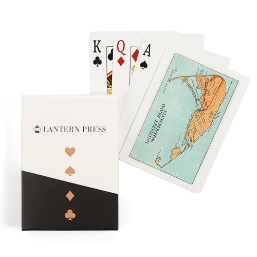Baraja de cartas estilo vintage Nantucket Massachusetts póker