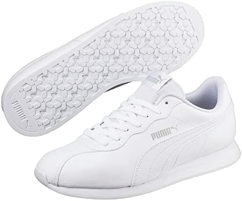 PUMA Unisex Turin II Fitness Shoes, White White, 8.5 US Men | Image 5
