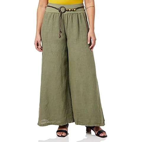 Bonamaison Women's Trlsc101631 Casual Pants, Light Khaki, 14 UK Cover