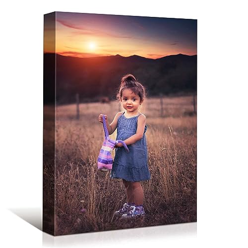 Looife Custom Canvas Prints, 16'x24' Custom Pictures Personalized Wall Art with Your Photo on Canvas for Wall Decor
