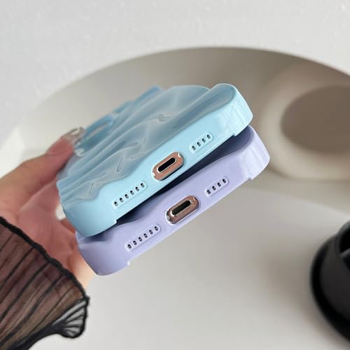 Coque iPhone 14 Pro Max vague d'eau argent clair antichoc silicone