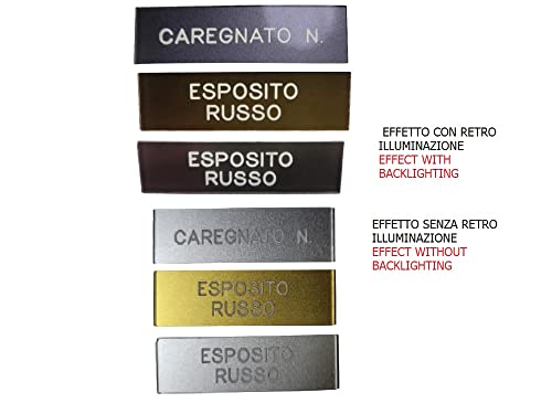 Placa de buzón de 3 líneas grabada con acabado retro resistente y llavero 2