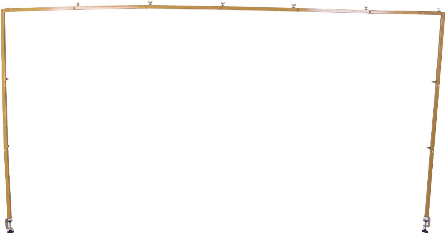 Eujgoov Over The Table Rod Stand, Rustproof Iron Table Arch with Clamps for Heavy Duty Decor, 12-Rod Portable Frame for Weddings Parties Indoor Outdoor Events