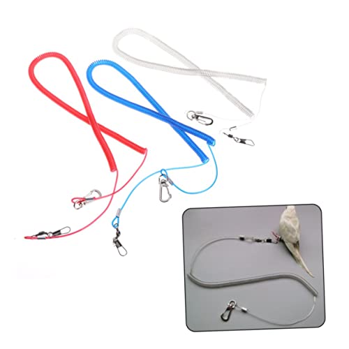 BESPORTBLE Parrot Training Harness Bird Leash Elastic Rope Fly Harness for Parrots Pet Accessory for Outdoor Activities Random Color