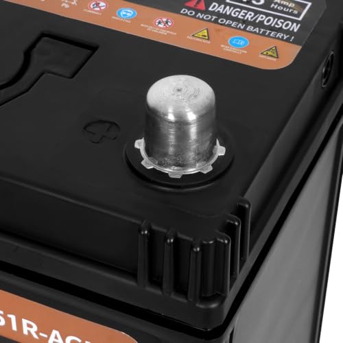 Image of Weize Platinum AGM Battery BCI Group 51R Automotive Battery, 12V 45Ah, 75RC, 450CCA, 36 Months Warranty, Replacement for Car, SUV