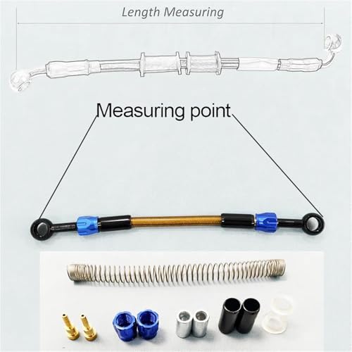 Tuyau d'huile AN3 moto de 2500mm avec flexible frein hydraulique