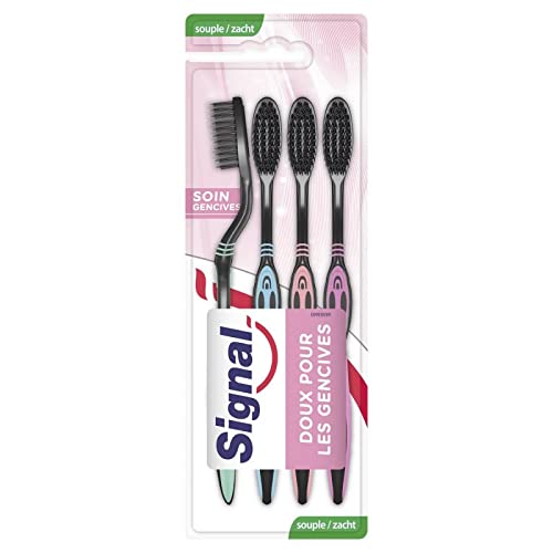 SIGNAL - Brosse À Dents Soin Gencive Souple Quadripack - Lot De 4 - Vendu Par Lot