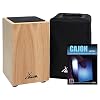 XDrum Cajon Primero Natur – Kistentrommel inkl. Rucksacktasche und Schule – Trommelkiste mit Snare Sound – Holz Drum Kiste mit Gigbag, 00030505