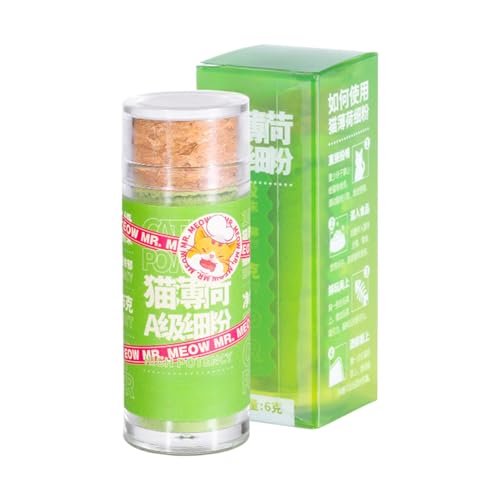 Polvo de gato | Snack en polvo para limpieza del pelo de 6 g – Snack para bolas de pelo para gatos, para la limpieza de la digestión, la salud, el aburrimiento, para tamaño mediano y grande