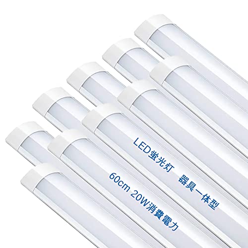 LEDx[XCg 60cm LEDu ̌^ 20Wd tit ^ǌu V䒼t^ Lb`pCg LED ̒ǃv S 2200lm Px ᔭM ȒPڑ\ h _5500K 4-8?p ȃGl