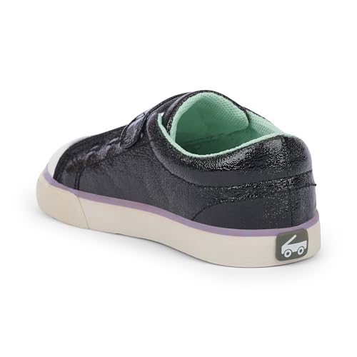 See Kai Run Basics - Alex Sneaker for Kids, Black Metallic, 72