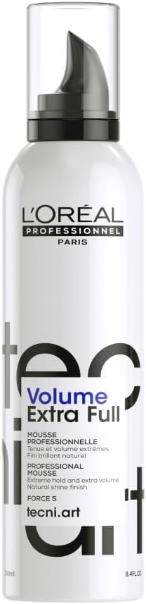 Full Volume Extra - Styling Mousse For All Hair Types, Provides Strong Hold