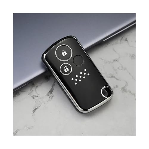 Coque de clé TPU noir Honda CRZ Spada idéale pour le quotidien
