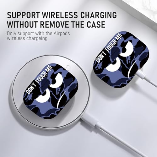 Image of Compatible with Airpods Pro 3 Case(2025),Don't Touch Me for Airpods Pro 3rd Generation Cases Cover with Lanyard Soft Silicone Cute Shockproof Cover for Women Men