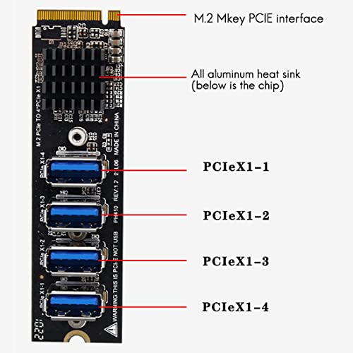 Hub M.2 M-Key PCI-E idéal pour créer une station de mining multi-GPU stable - 7