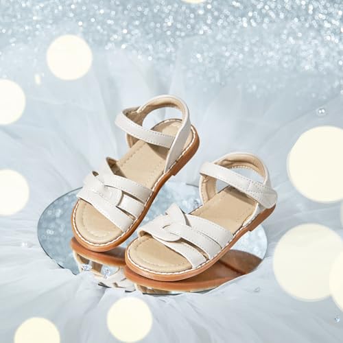 Image of ESTINE Toddler /Little Kid Girls Bow Open Toe Flat Evening Dress Sandals