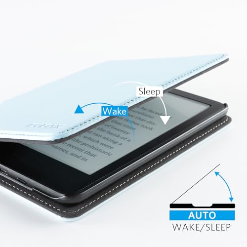 Image of CoBak Case for 6 inch E-Reader - PU Leather Smart Cover with Auto Sleep /Wake & Hand Strap