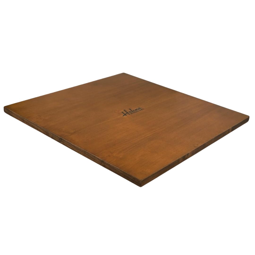 Set di scacchi in legno di noce, tavola piatta Helena in madreperla, 50,8 cm