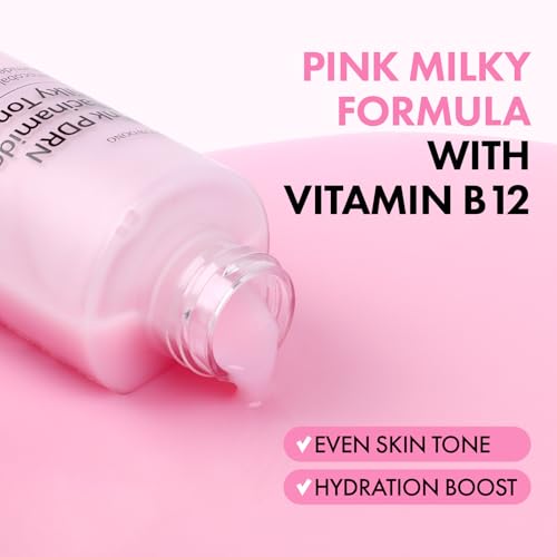 Image of TOSOWOONG Pink PDRN Niacinamide Milky Toner for Dark Spots & Glow, Freckles
