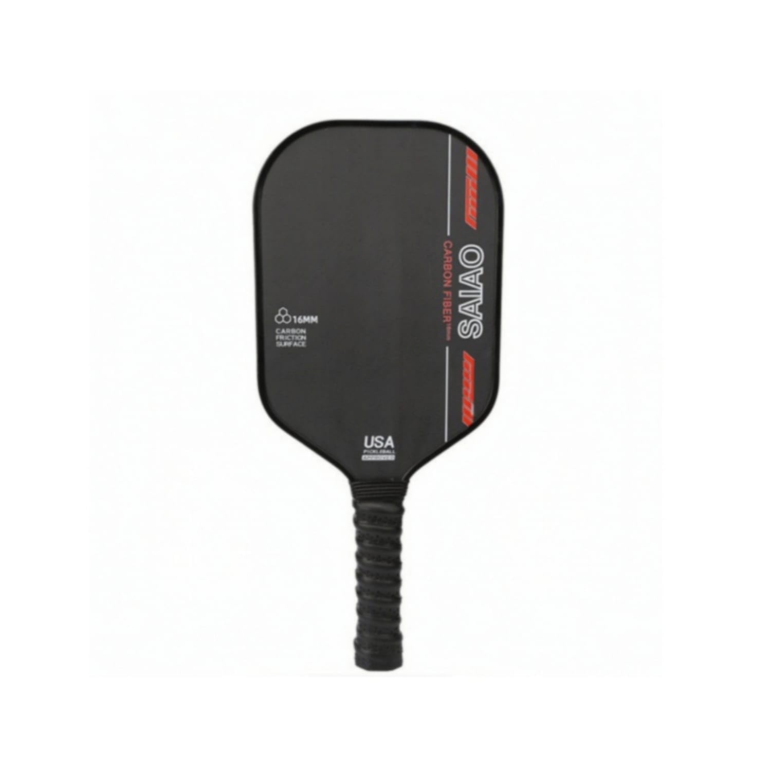 16mm Pickleball Paddle with Carbon Fiber Face One-Piece Pickleball Paddle with Textured Surface High-Friction Racket Rotation for Players, Adults, Matches, Practice, 1 Paddle-image-9