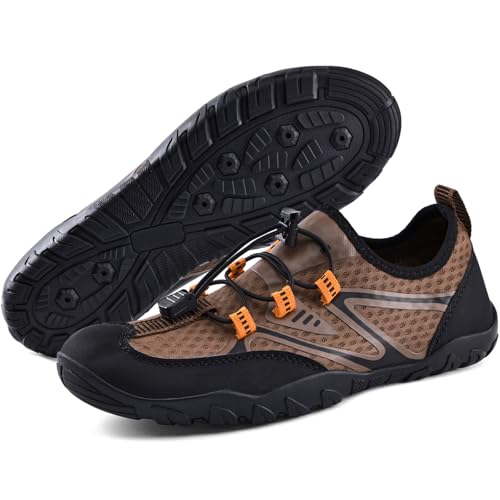 Image of WateLves Water Shoes Mens Womens Barefoot Beach Swim Shoes Quick-Dry Aqua Socks Pool Shoes for Surf Yoga Water Aerobics