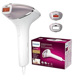 Philips Lumea IPL Haarentfernungsgerät 8000 Series – Haarentfernungsgerät mit SenseIQ Technologie, 2 Aufsätze für Körper und Gesicht (Modell BRI944/00)