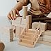 Angoily Miniature Dollhouse Staircase 1 12 Scale Dollhouse Furniture Wooden Handrail DIY Unpainted Staircase Handrail Model for Fairy Garden Doll House Scene Decor