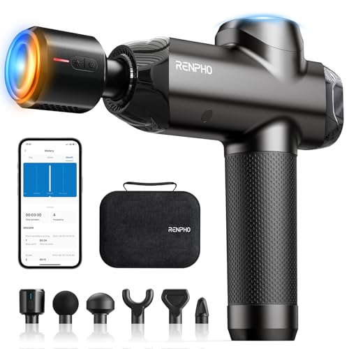 RENPHO Massage Gun Deep Tissue with Heat and Cold, Percussion