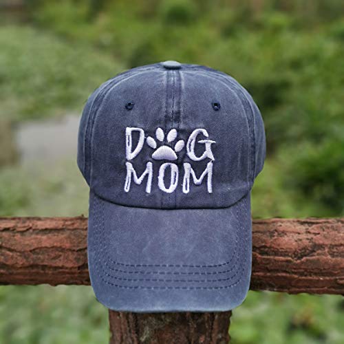 Waldeal Women's Adjustable Embroidered Dog Mom Hat Vintage Washed Dad Cap Navy #TOP5